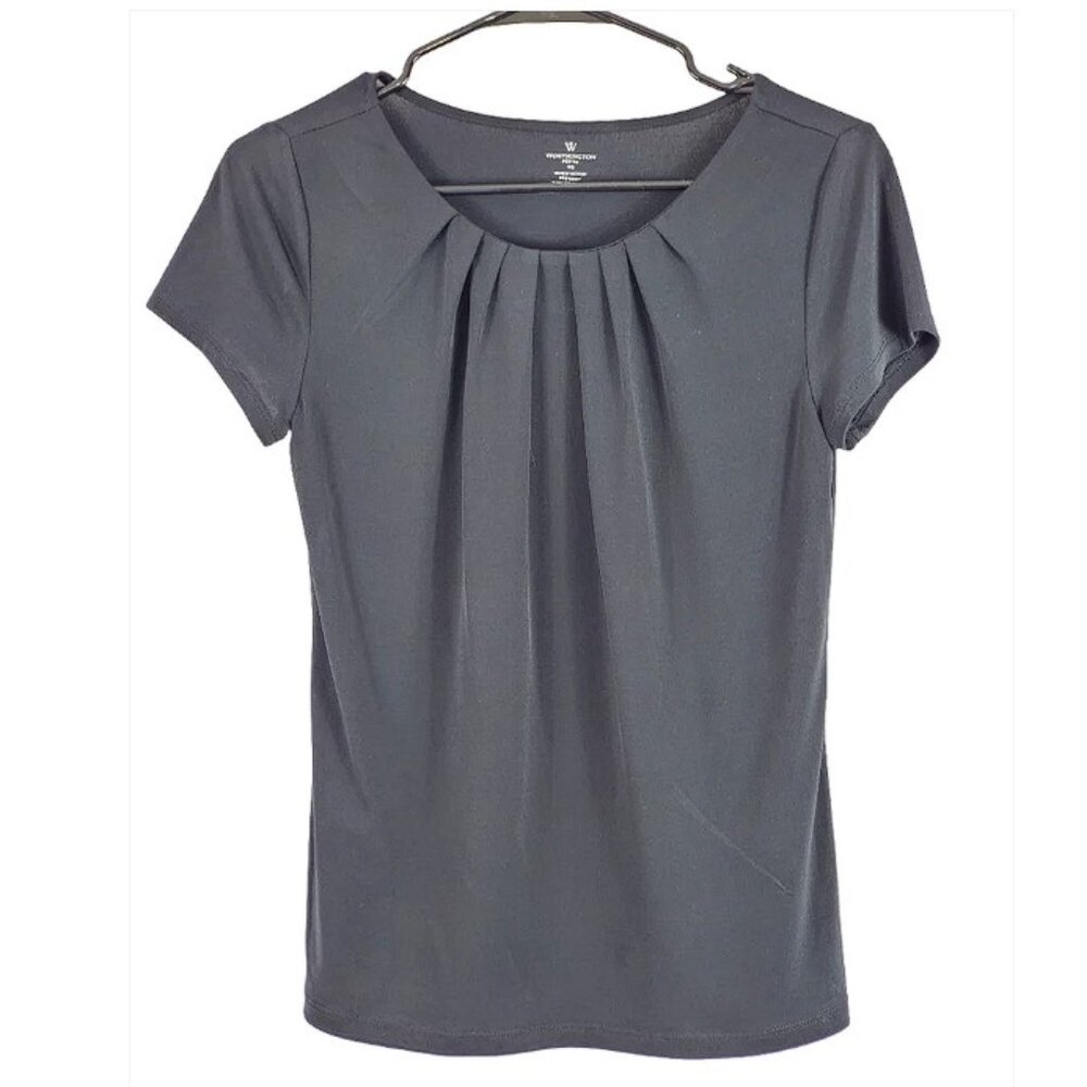 WORTHINGTON Dk Grey Blouse